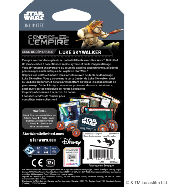 SWU : Cendres de l'Empire Deck – Luke Skywalker FR