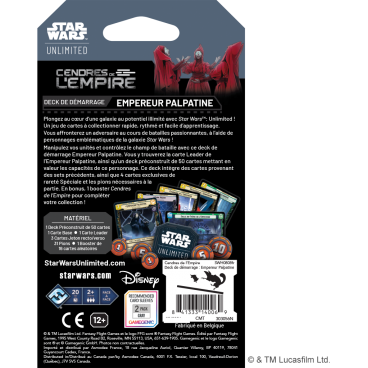 SWU : Cendres de l'Empire Deck – Empire Palpatine FR