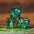 Cœur de Brocéliande | Set de dés JDR à cœur liquide