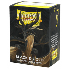 Dragon Shield – Dual Matte sleeves - Black & Gold
