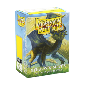 Dragon Shield Dual Matte sleeves - Yellow & Silver