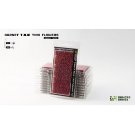 Grass Tufts : Garnet Tulip Tiny Flowers