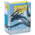 100 Dragon Shield Matte : Sky Blue & Silver