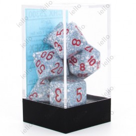 More about CHESSEX - Set de 7 dés - GRANITE - AIR Gris/Rouge