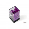 CHESSEX - Set de 7 dés - FESTIVE - Violet/Blanc