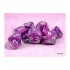 CHESSEX - Set de 7 dés - FESTIVE - Violet/Blanc