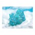 CHESSEX - Set de 7 dés - CIRRUS - Aqua/Argent